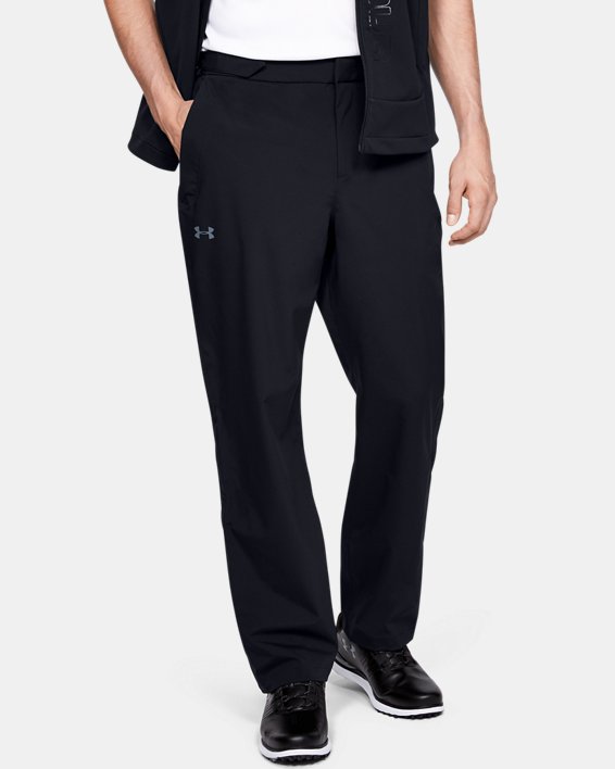 Pantalon imperméable UA Golf pour homme, Black, pdpMainDesktop image number 0